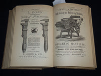 1883 WORCESTER DIRECTORY OF CITIZENS & BUSINESS NO. 40 - FOLD-OUT MAP - KD 4502K