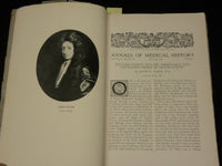 1932-1933 ANNALS OF MEDICAL HISTORY MAGAZINE LOT OF 3 ISSUES - WR 505F