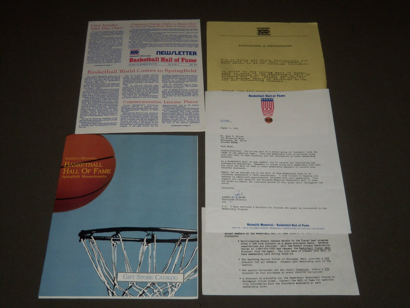 1992 BASKETBALL HALL OF FAME PROMOTIONAL PACKAGE - SPRINGFIELD MASS. - J 2592