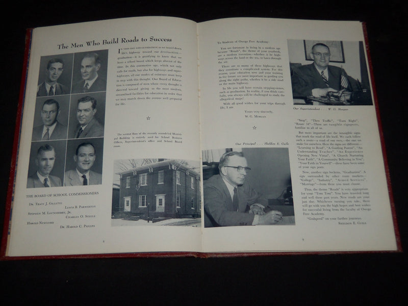 1954 TOM TOM OWEGO FREE ACADEMY YEARBOOK - OWEGO NEW YORK - YB 1457