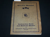 1928 AUTOMATIC BURNER CORP ABC SERVICE MANUAL - CHICAGO - KD 6430