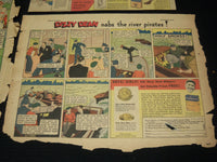 1935-1936 DIZZY DEAN GRAPE NUTS COLOR COMICS ADS LOT OF 4 - NP 1847D