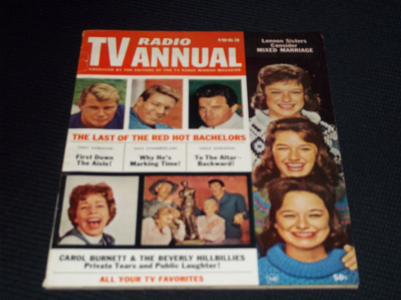 1963 TV RADIO ANNUAL MAGAZINE - THE LENNON SISTERS FRONT COVER - E 17186