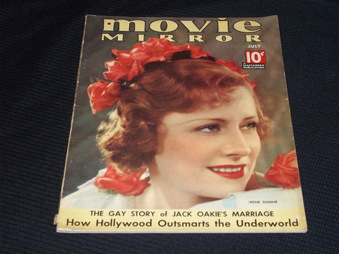 1936 JULY MOVIE MIRROR MAGAZINE - IRENE DUNNE FRONT COVER - E 16454