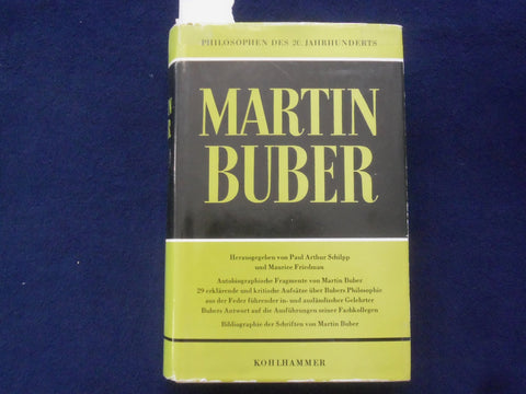 1963 MARTIN BUBER HARDCOVER BOOK-PAUL SCHILPP/MAURICE FRIEDMAN- GERMAN - KD 9001