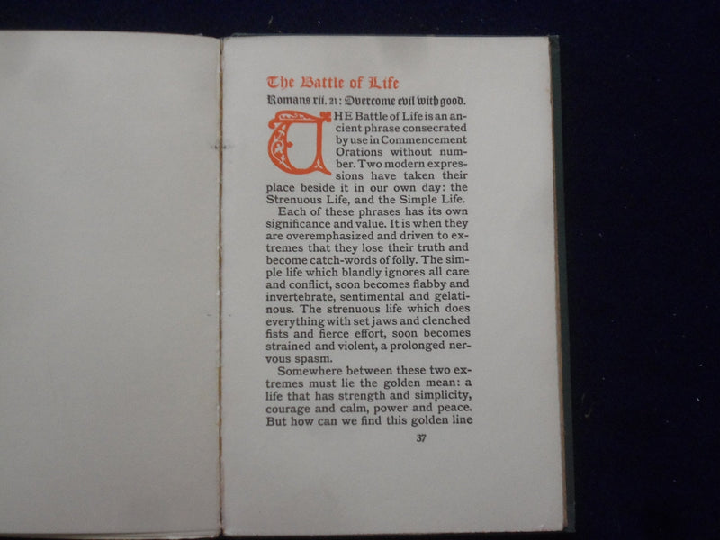 1903 JOY & POWER HARDCOVER BOOK BY HENRY VAN DYKE - KD 8787