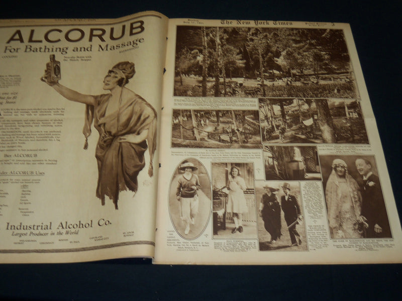 1921 JULY 10 NEW YORK TIMES PICTURE SECTION - DEMPSEY - CARPENTIER - NT 8942