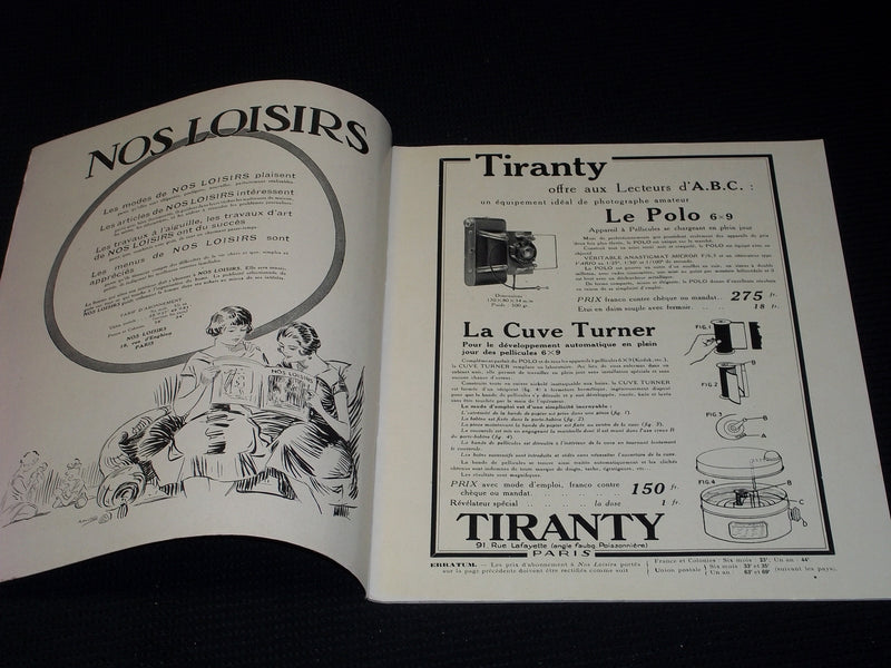 1926 AUGUST A.B.C. MAGAZINE D'ART MAGAZINE - NICE FRENCH ART ISSUE - E 3422