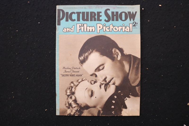 1940 APRIL 13 PICTURE SHOW MAGAZINE - MARLENE DIETRICH-JAMES STEWART COVER - E 2