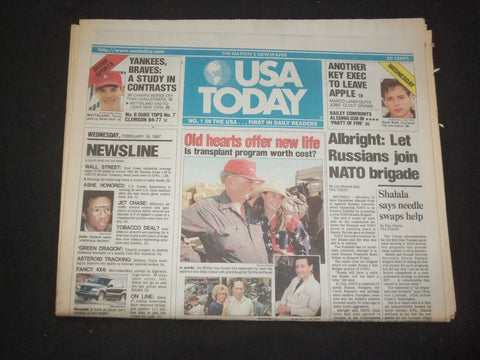 1997 FEBRUARY 19 USA TODAY NEWSPAPER - LET RUSSIANS JOIN NATO BRIGADE - NP 7851