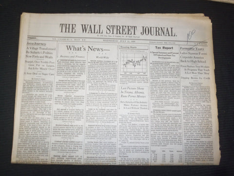 1998 JULY 22 THE WALL STREET JOURNAL - VILLAGE TRANSFORMED BY SUHARTO - WJ 248