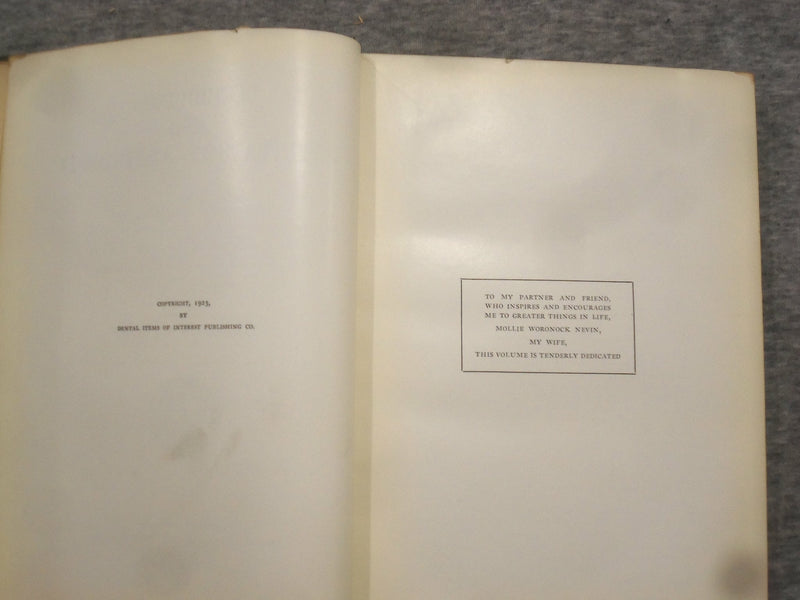 1923 CONDUCTION AND INFILTRATION ANESTHESIA BY MENDEL NEVIN - KD 2758Q