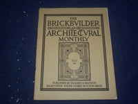 1908 JULY THE BRICKBUILDER MAGAZINE - AN ARCHITECTURAL MONTHLY - ST 258H