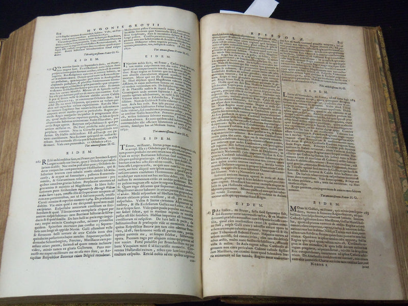 1687 EPISTOLAE HUGONIS GROTII LATIN VOLUME - HUGO GROTIUS - Z 245