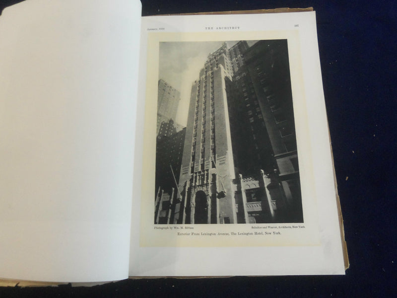 1930 JANUARY THE ARCHITECT MAGAZINE - NICE COVER, MANY PLATES & PHOTOS - ST 7276