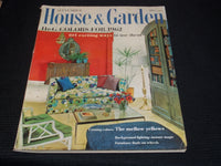 1961 SEPTEMBER HOUSE & GARDEN MAGAZINE - H&G'S COLOR 1962 FRONT COVER - E 5116