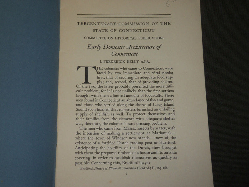1933 COMMITTEE ON HISTORICAL PUBLICATIONS OF CONNECTICUT LOT OF 2 - J 3551