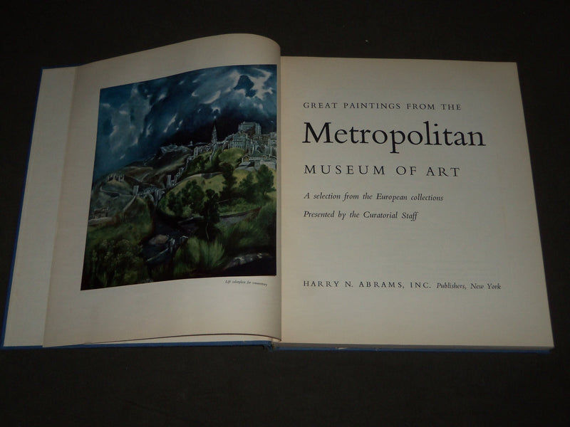 1959 GREAT PAINTINGS FROM THE METROPOLITAN MUSEUM OF ART BOOK - PLATES - D 223
