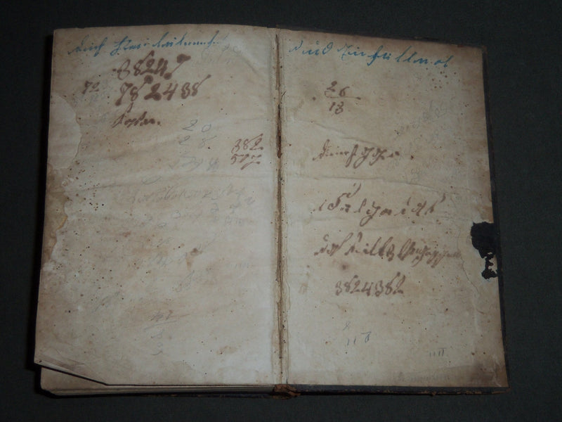 1852 DIE BIBEL OBER GANZE HEILIGE SCHRIFT GERMAN HARDCOVER BOOK - KD 4480