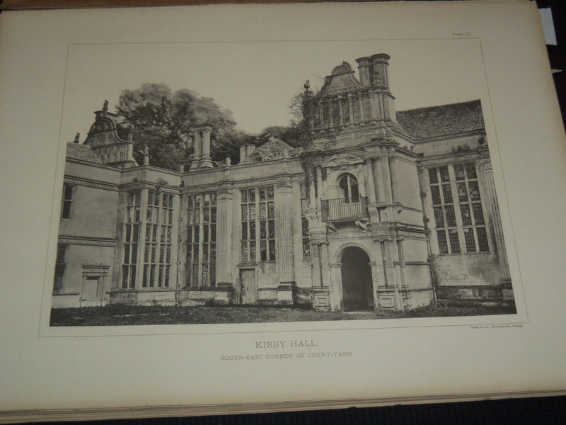1894 ARCHITECTURE OF THE RENAISSANCE IN ENGLAND VOLUME NO. 1 - NICE PLATES - #46