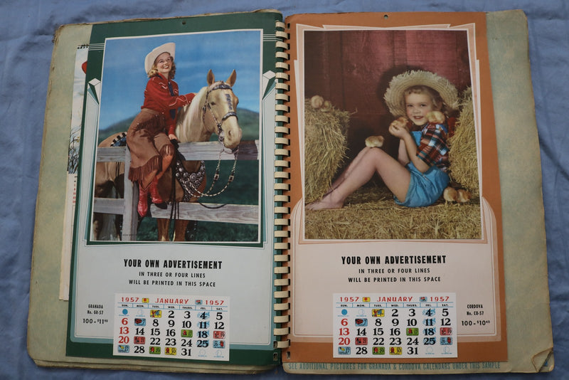 1957 AMERICA'S GREATEST LINE NATIONAL CALENDARS SAMPLE BOOK - KD 9583