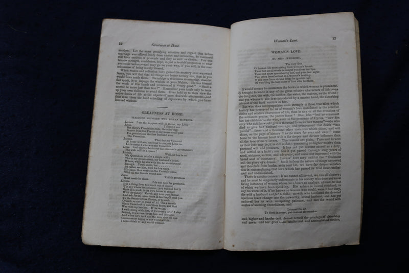 1834 THE MICROCOSM - VOL 1, NO. 1 - COLERIDGE - SOFTCOVER BOOK - K 821