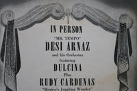 1947 DESERT FURY PROGRAM - BURT LANCASTER - DESI ARNAZ - K 1875