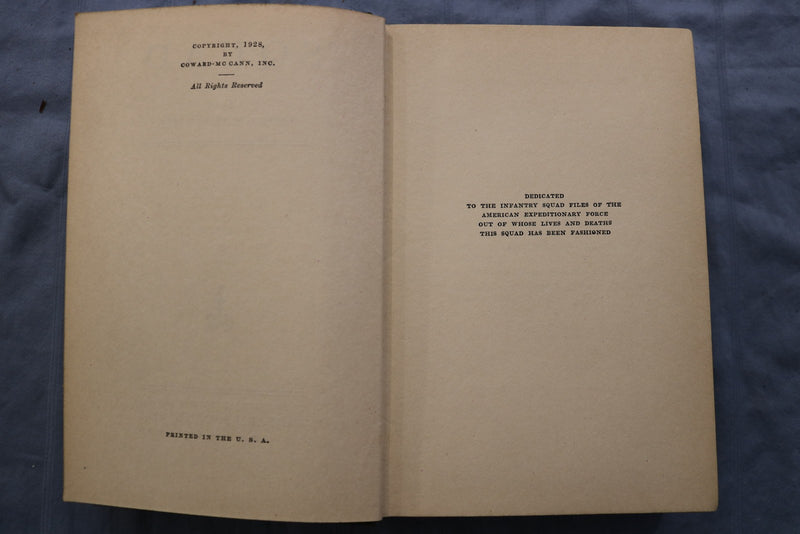 1928 SQUAD HARDCOVER BOOK BY JAMES B. WHARTON - AUTHOR INSCRIBED - KD 9595
