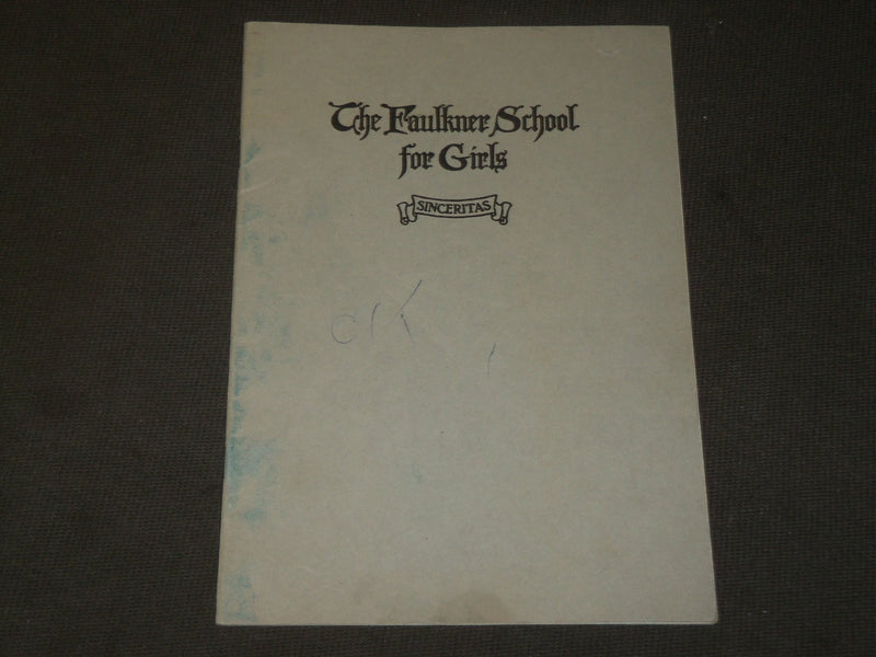 1920'S THE FAULKNER SCHOOL FOR GIRLS BOOK - CHICAGO - J 3562