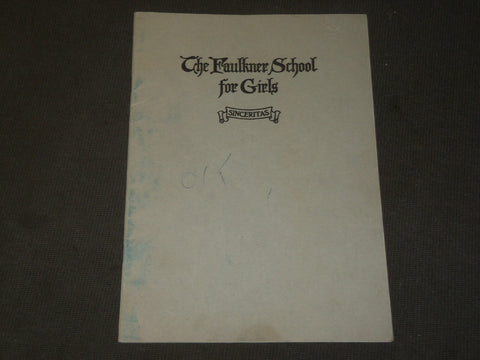 1920'S THE FAULKNER SCHOOL FOR GIRLS BOOK - CHICAGO - J 3562