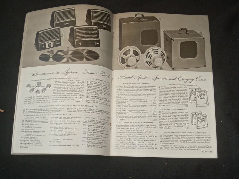 1949-1950 MONTGOMERY WARD ELECTRONIC EQUIPMENT CATALOG - J 6370