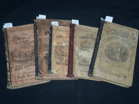 1863-1879 BROOK'S NORMAL PRIMARY ARITHMATIC BOOKS LOT OF 5 - KD 4351F