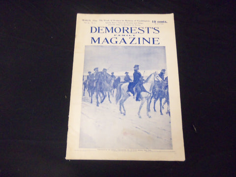 1899 MARCH DEMOREST'S FAMILY MAGAZINE - GREAT ILLUSTRATIONS & ADS - ST 1823