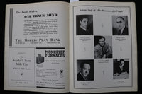 1934 THE ROMANCE OF A PEOPLE PROGRAM - JEWISH REFUGEES - K 2271