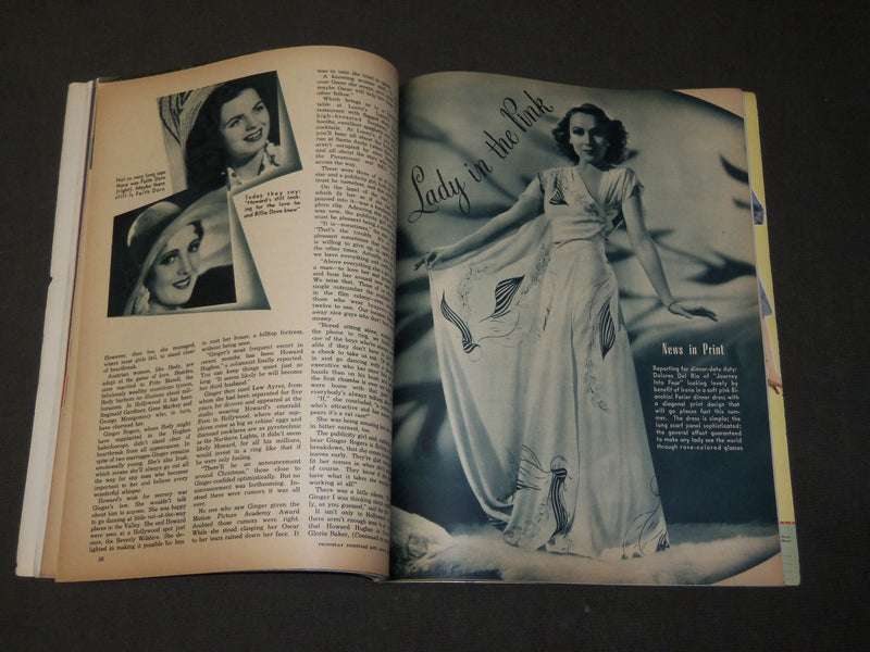 1942 AUGUST PHOTOPLAY MOVIE MIRROR MAGAZINE - AMERICAN FLAG COVER - M 275