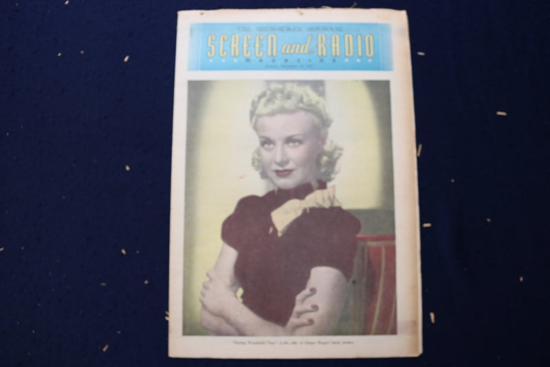 1937 DEC 12 SCREEN & RADIO MAGAZINE - GINGER ROGERS & F. MARCH COVERS - E 23073