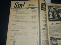 1949 APRIL SIR! MAGAZINE - NICE COVER - KID GAVILIN - CONGO KING - J 5652