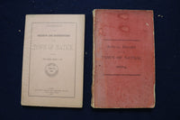 1859-1889 TOWN OF NATICK RECEIPTS AND EXPENDITURE REPORTS - LOT OF 24 - O 3393