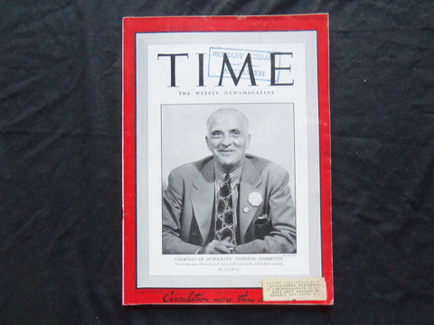 1942 OCTOBER 12 TIME MAGAZINE- ED FLYNN CHAIRMAN OF DEMOCRATIC NATL COMM - T 835