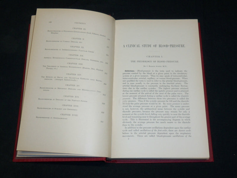 1914 BLOOD PRESSURE ITS CLINICAL APPLICATIONS BOOK BY GEORGE NORRIS - KD 2761Z