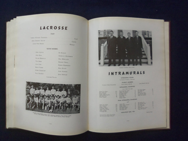 1939 CALYX WASHINGTON AND LEE UNIVERSITY YEARBOOK - LEXINGTON, VIRGINIA- YB 3047