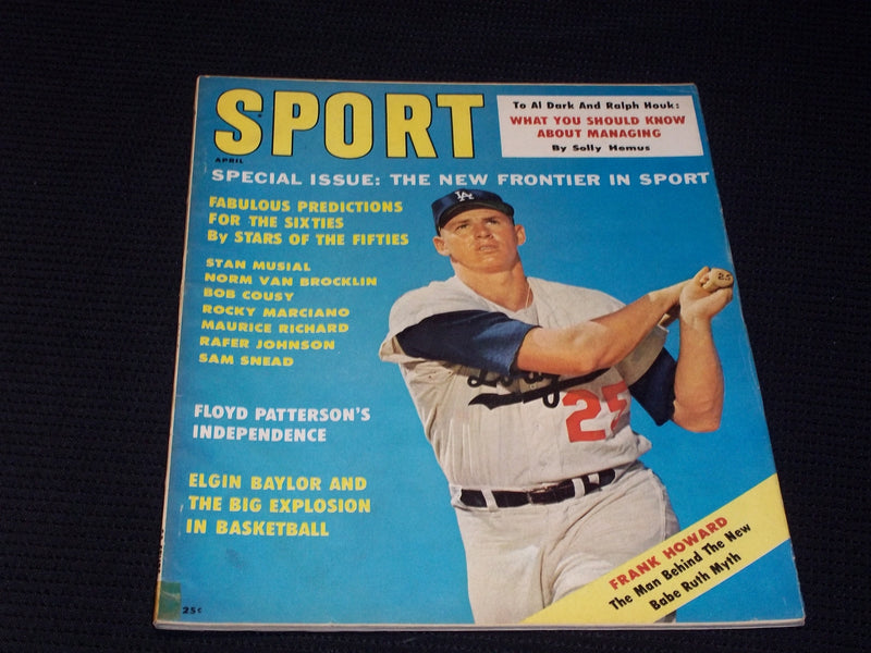1961 APRIL SPORT MAGAZINE - FRANK HOWARD COVER - E 206
