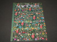 1964 DECEMBER 19 NEW YORKER MAGAZINE FRONT COVER ONLY - GREAT ART FOR FRAMING
