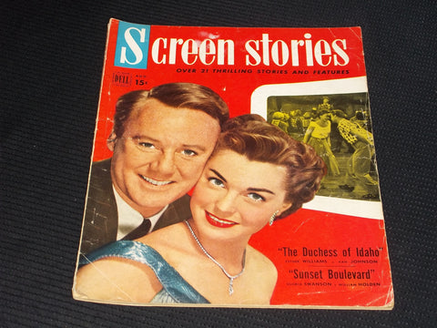 1950 AUGUST SCREEN STORIES MAGAZINE - ESTHER WILLIAMS VAN JOHNSON - E 14127