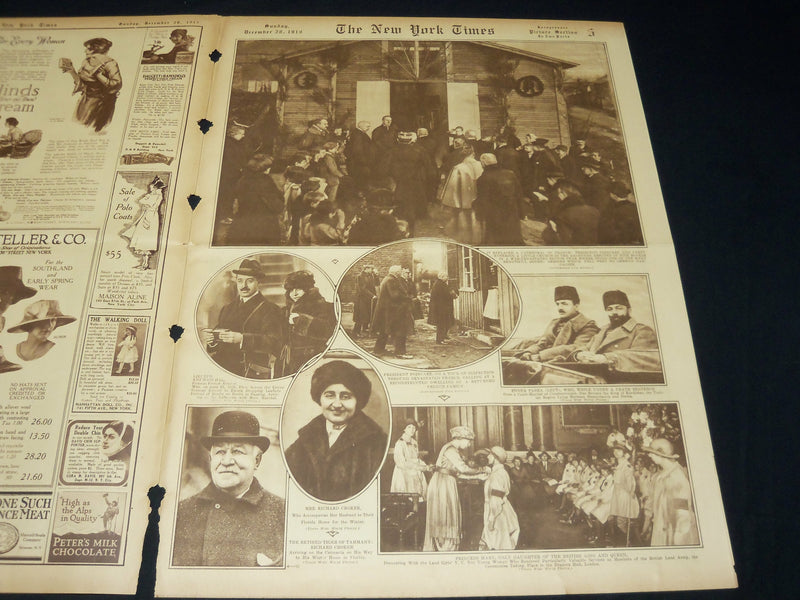 1919 DECEMBER 28 NEW YORK TIMES PICTURE SECTION - BECKETT - CARPENTER - NT 8828