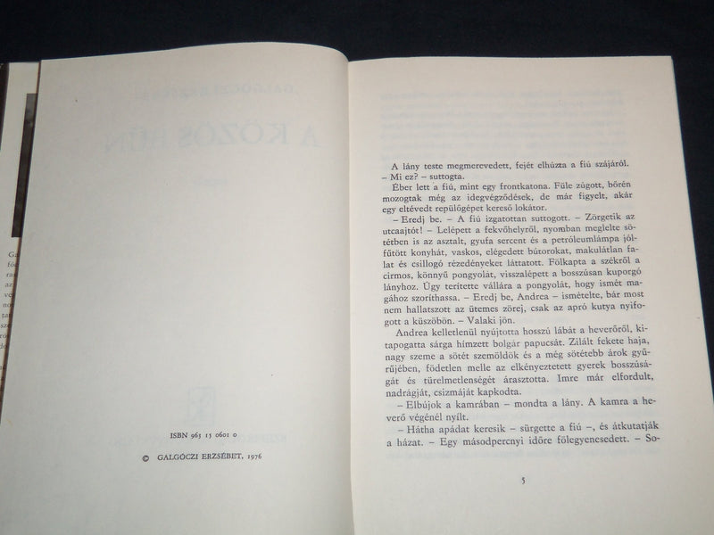 1976 A KOZOS BON HARDCOVER BOOK BY GALGOCZI ERZSEBET - HUNGARIAN - KD 4670P