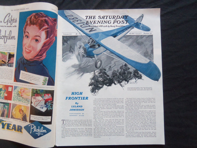 1939 DECEMBER 9 THE SATURDAY EVENING POST MAGAZINE - ILLUSTRATED COVER - SP 1808
