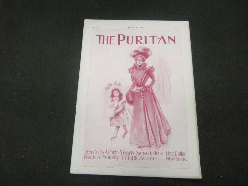 1898 FEBRUARY THE PURITAN MAGAZINE - GREAT ILLUSTRATIONS -ST 799