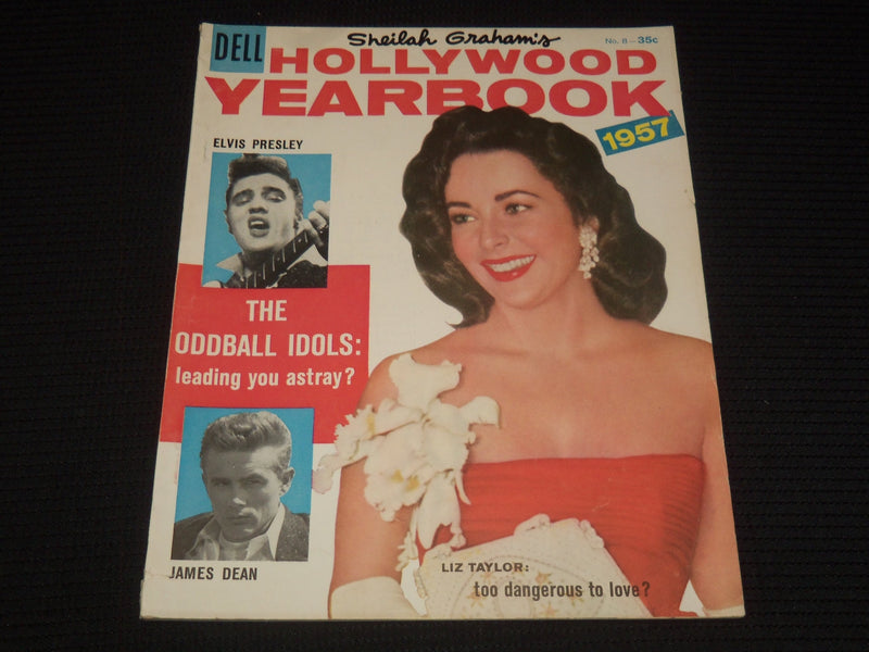 1957 NO. 8 SHEILAH GRAHAM'S HOLLYWOOD YEARBOOK MAGAZINE - LIZ TAYLOR - E 14563