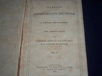 1865 CHAMBERS'S INFORMATION FOR THE PEOPLE ENCYCLOPDEDIA VOLUME 1 - KD 2159